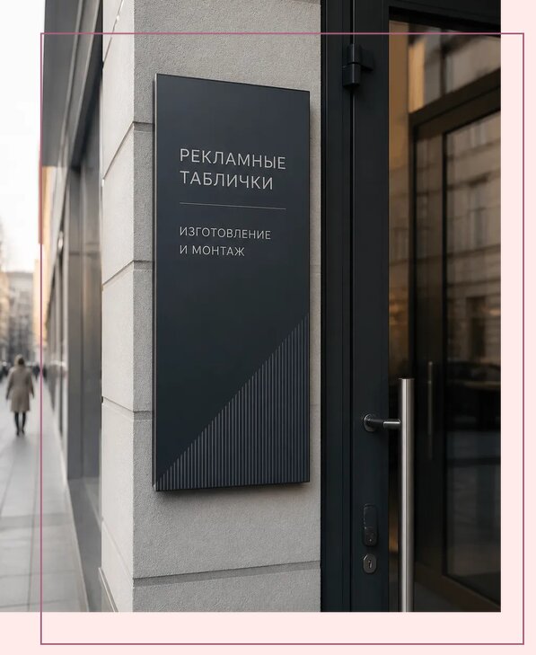 Рекламные таблички в Сургуте по цене от 4600 р. | Аванза-Срг