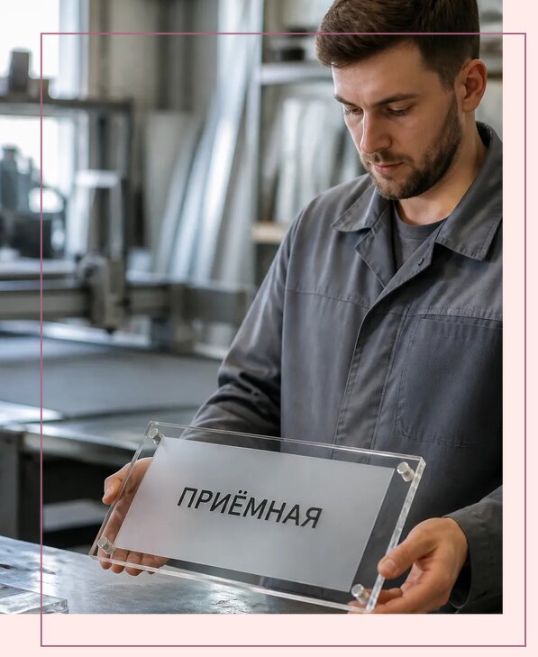 Таблички из оргстекла на заказ в Сургуте от 3987 р. | Аванза-Срг