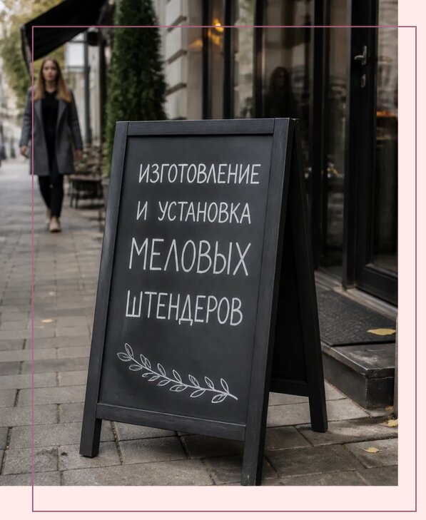 Меловые штендеры в Сургуте по цене от 6644 р. | Аванза-Срг